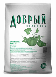 Почвогрунт торфяной Добрый помощник для овощных культур 20л